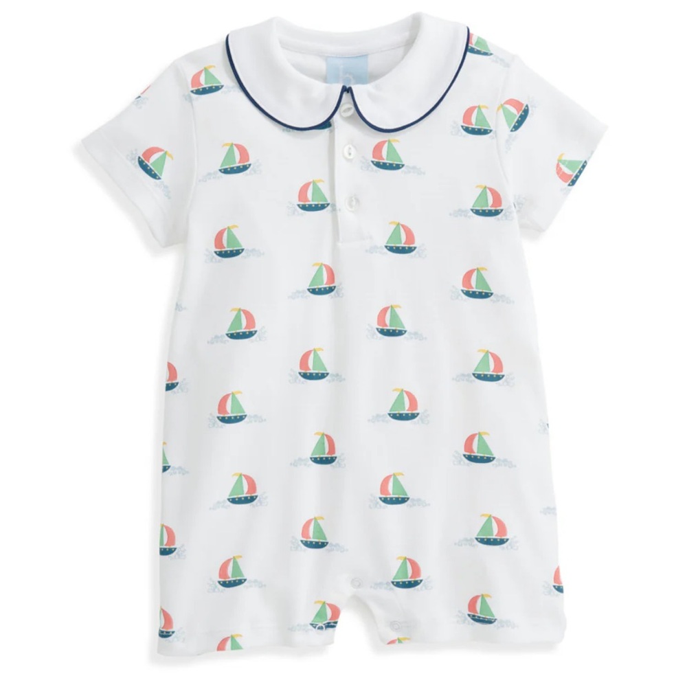 Bella Bliss Printed Finn Pima Romper 3mo